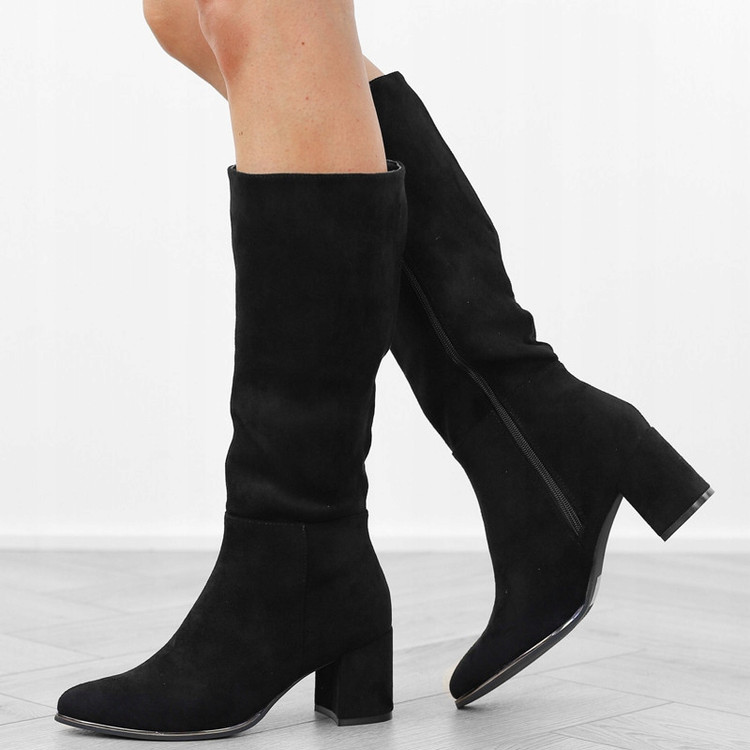 بوت بلند جیر مشکی برند بوهو