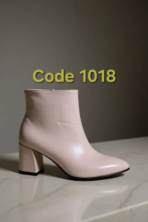 نیم بوت رنگ کرم