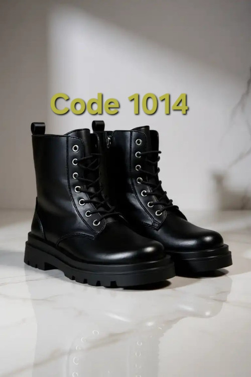 نیم بوت لژدار مشکی