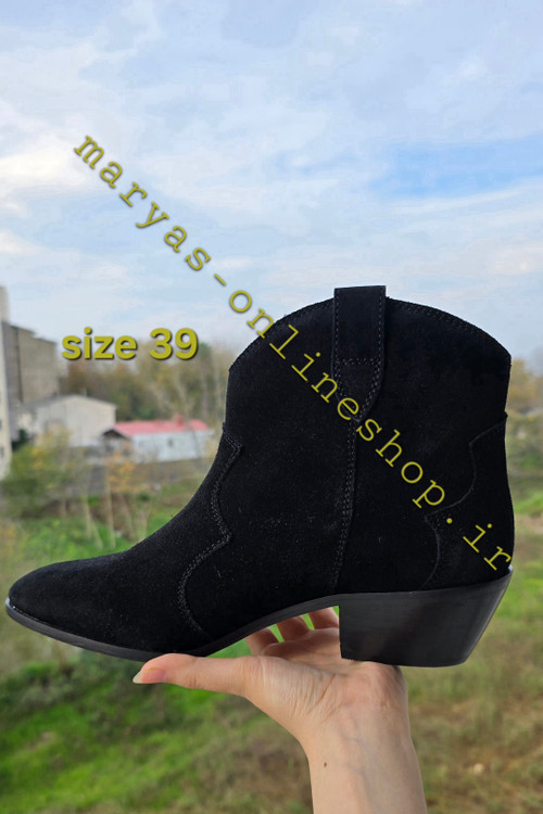 غیرژورنالی نیم بوت کابوی مشکی