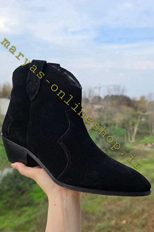 غیرژورنالی نیم بوت کابوی مشکی