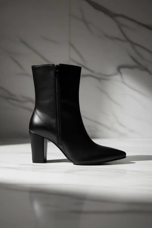 نیم بوت نوک تیز مشکی