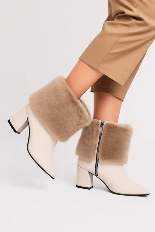 نیم بوت لبه خزدار