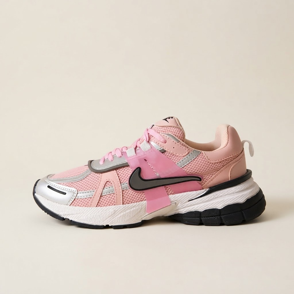 کفش کتونی نایک زنانه v2k صورتی نقره‌ای Nike V2K